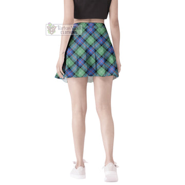 Sutherland Ancient Tartan Women's Plated Mini Skirt