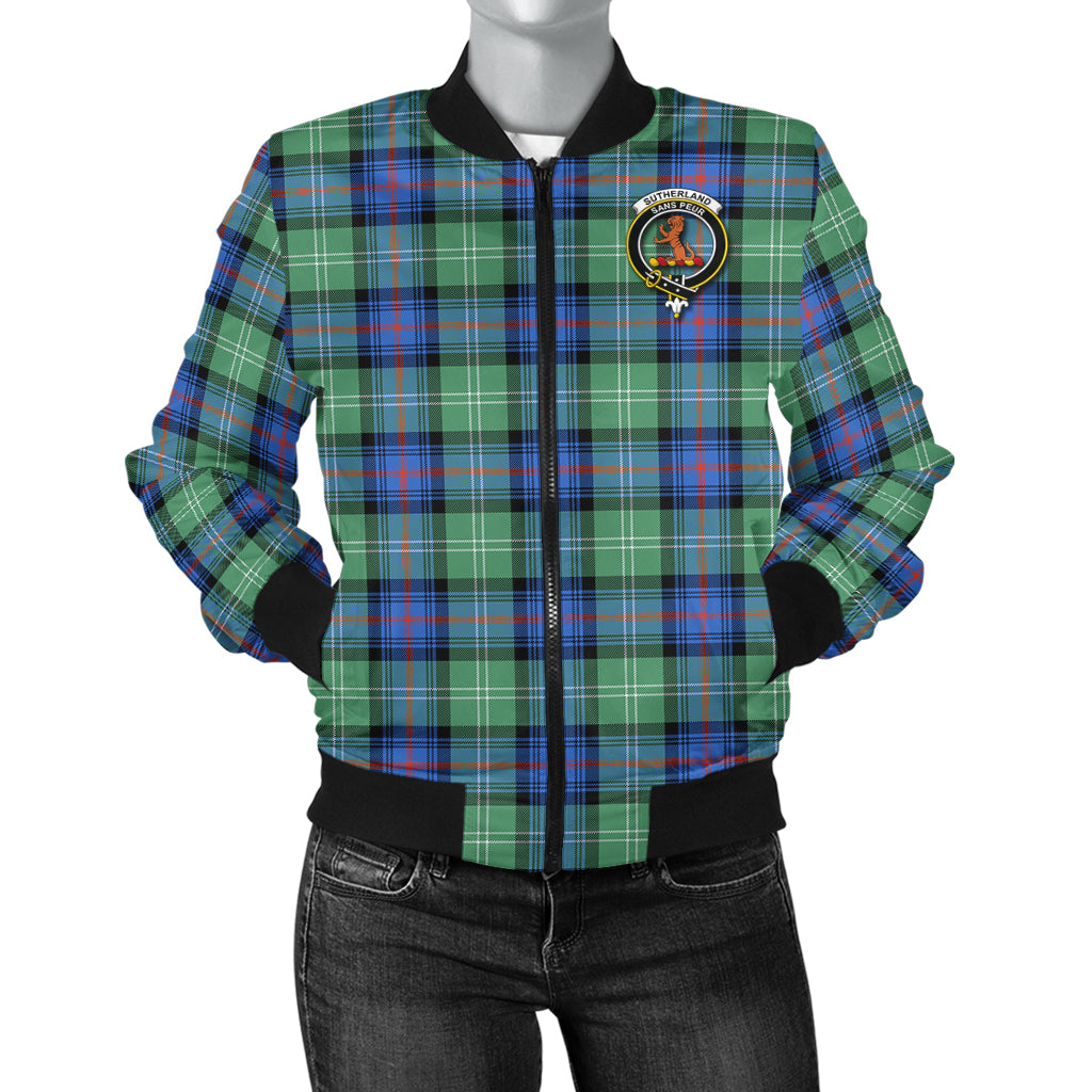 sutherland-ancient-tartan-bomber-jacket-with-family-crest