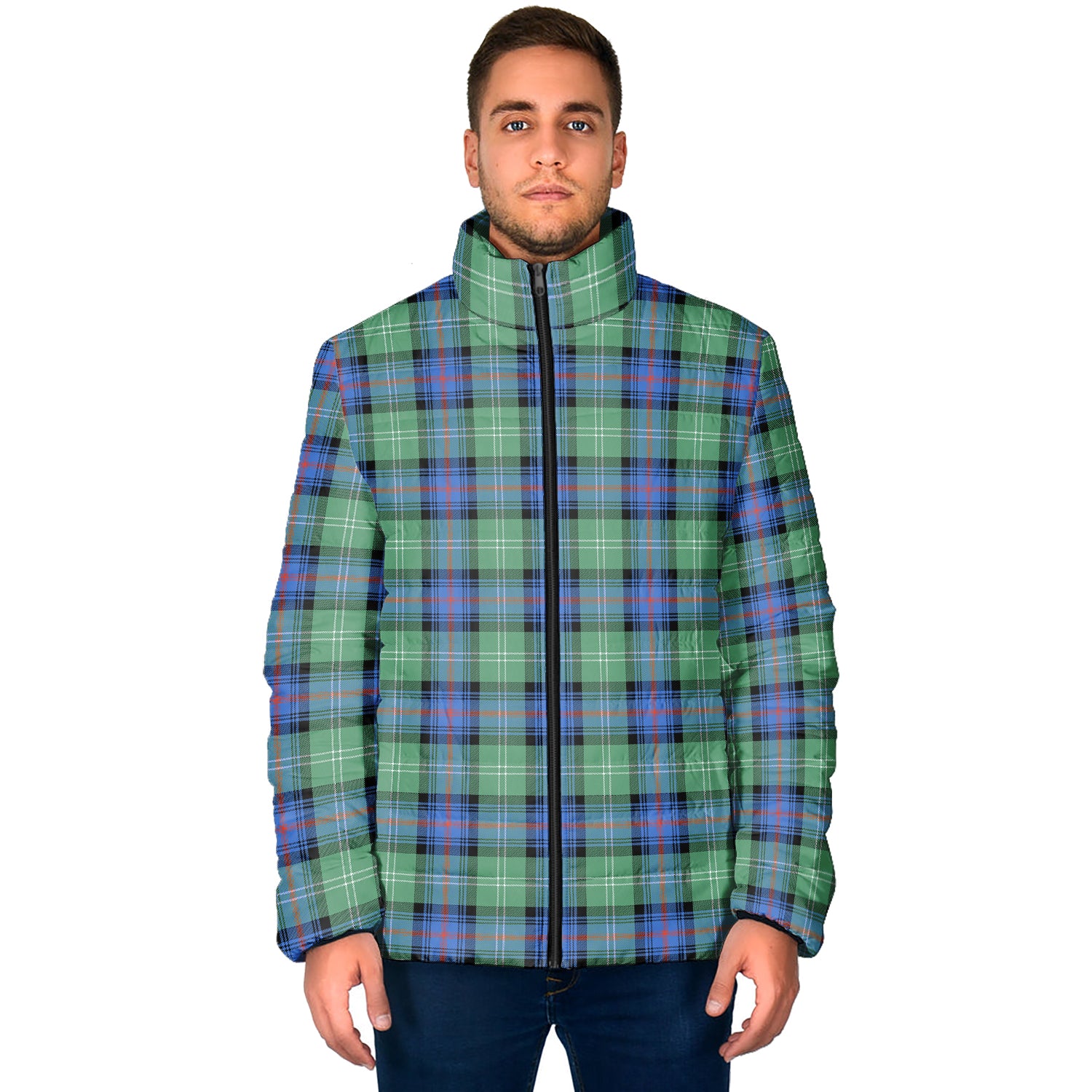 Sutherland Ancient Tartan Padded Jacket - Tartan Vibes Clothing