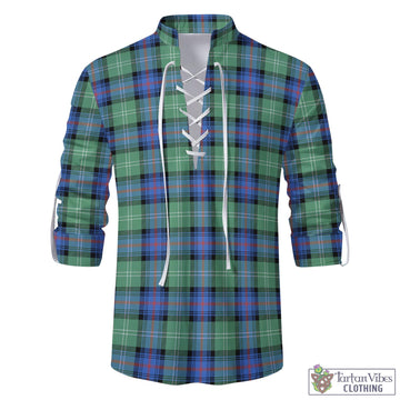 Sutherland Ancient Tartan Men's Scottish Traditional Jacobite Ghillie Kilt Shirt