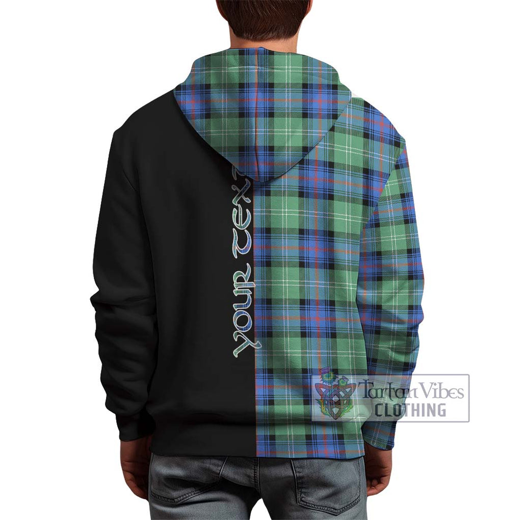 Sutherland Ancient Tartan Hoodie with Family Crest and Half Of Me Style - Tartanvibesclothing Shop