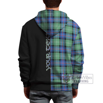 Sutherland Ancient Tartan Hoodie with Family Crest and Half Of Me Style