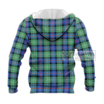 Sutherland Ancient Tartan Knitted Hoodie with Family Crest DNA In Me Style