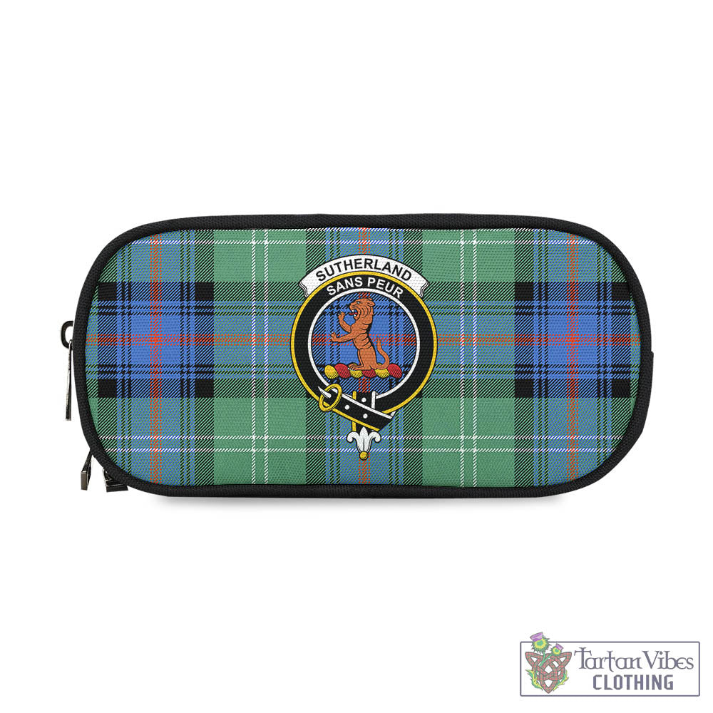 Tartan Vibes Clothing Sutherland Ancient Tartan Pen and Pencil Case with Family Crest