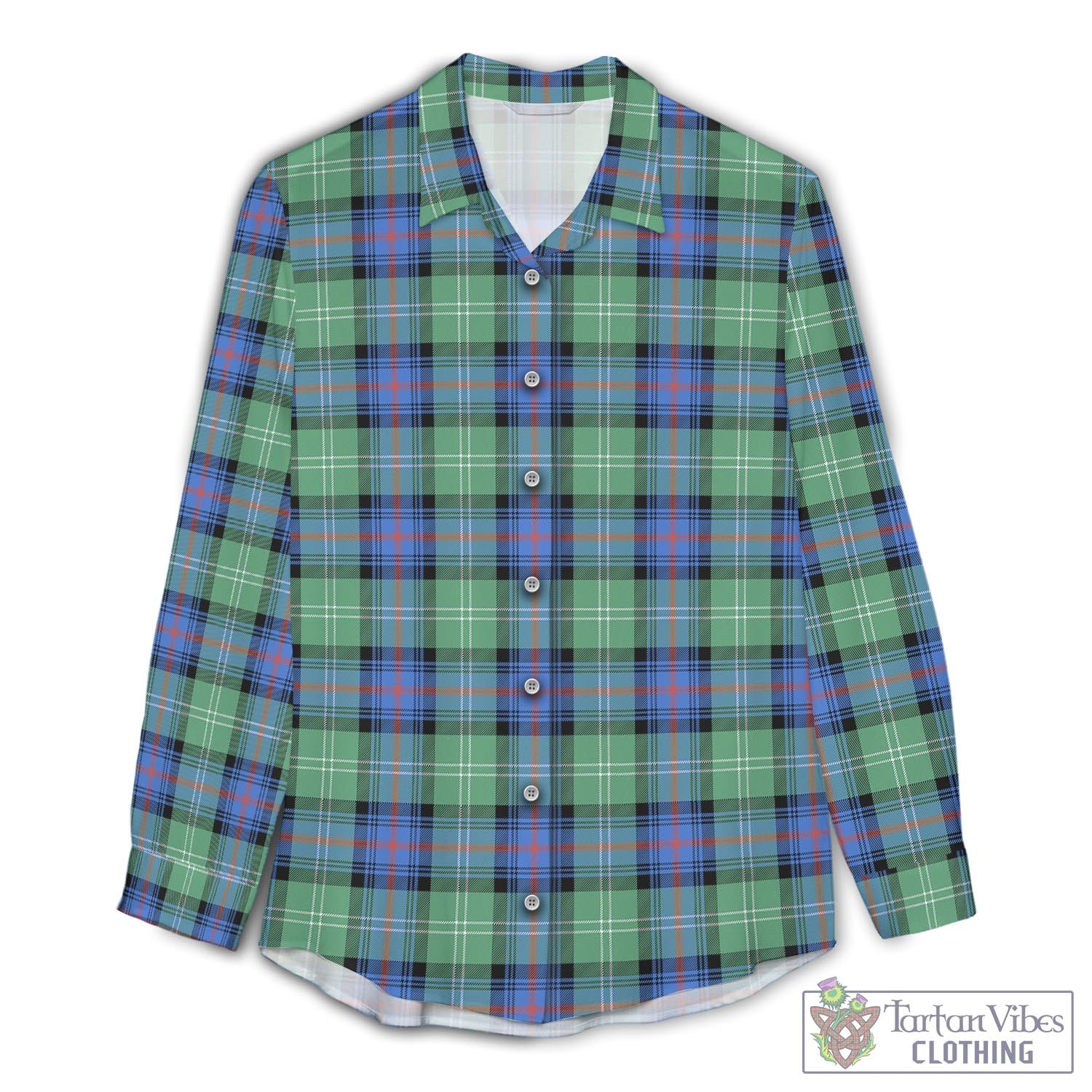 Sutherland Ancient Tartan Womens Casual Shirt