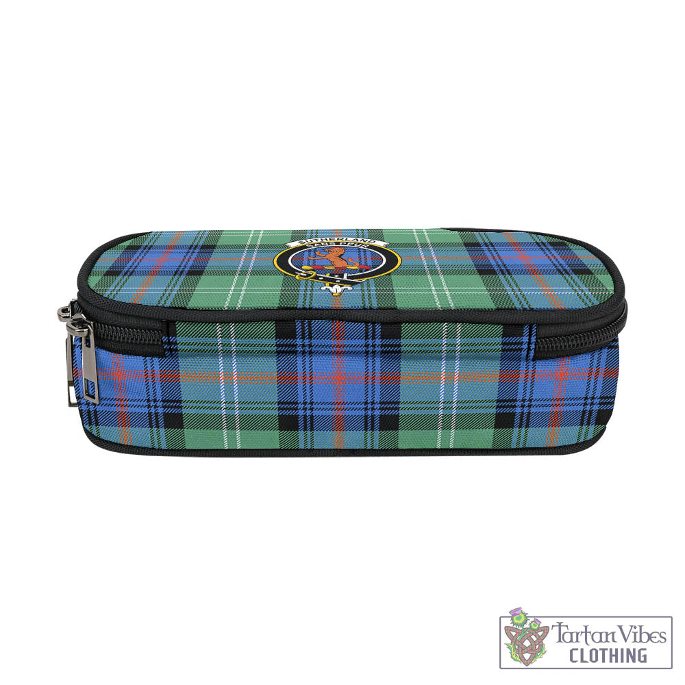 Tartan Vibes Clothing Sutherland Ancient Tartan Pen and Pencil Case with Family Crest