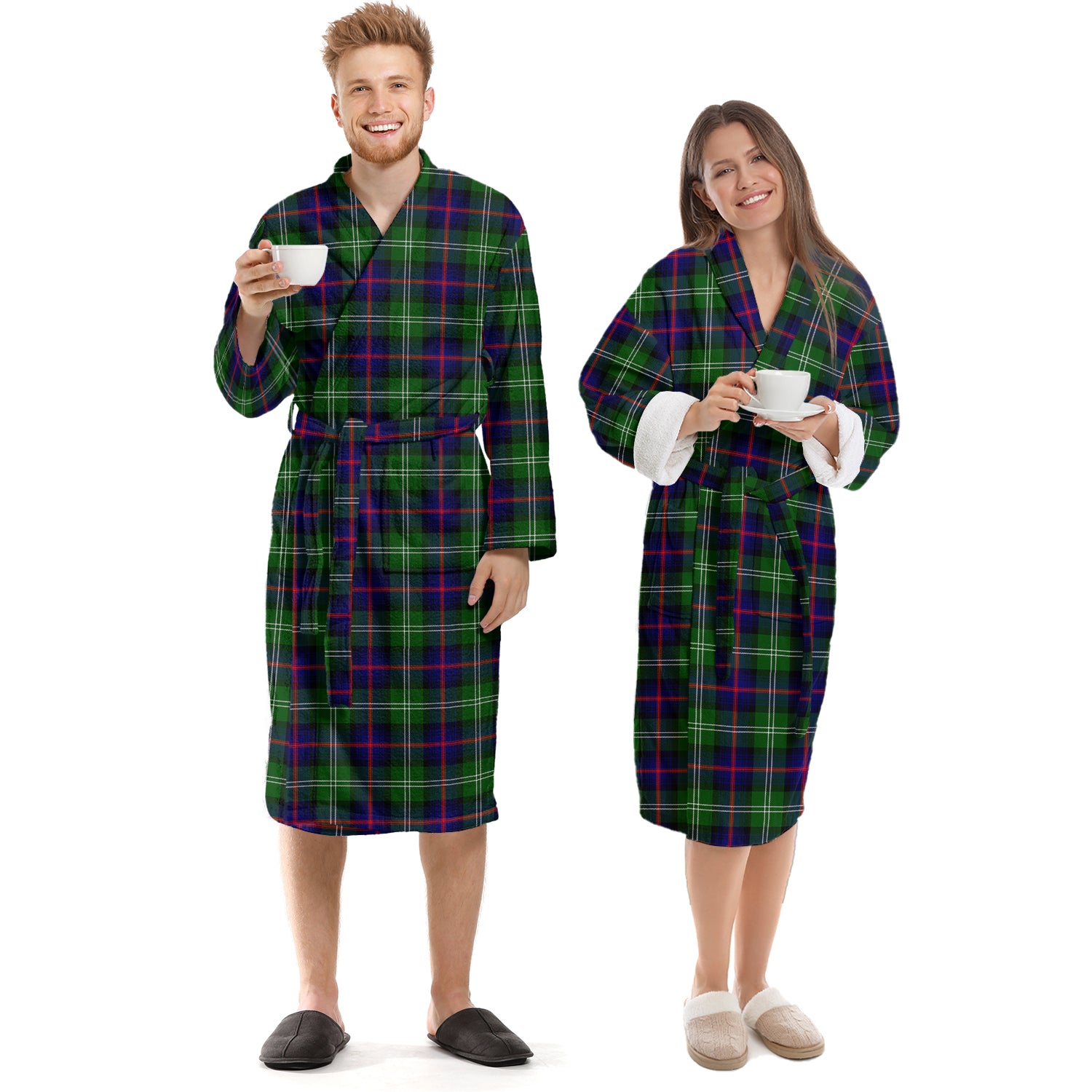 Sutherland Tartan Bathrobe Unisex S - Tartan Vibes Clothing