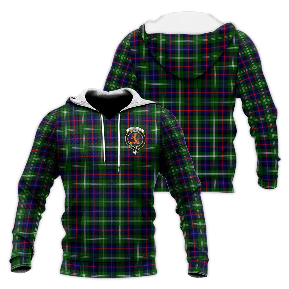 sutherland-modern-tartan-knitted-hoodie-with-family-crest