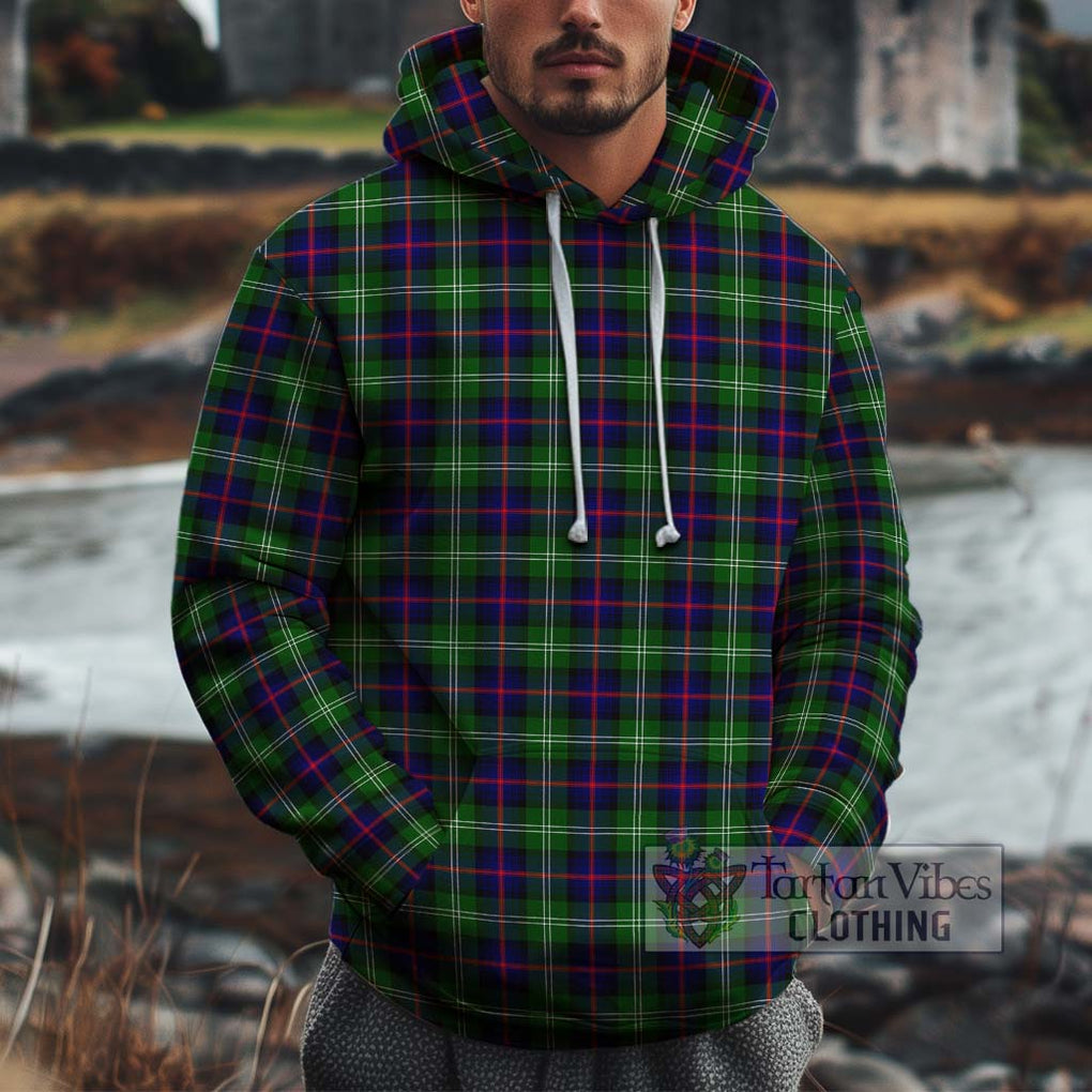 Sutherland Tartan Cotton Hoodie Pullover Hoodie XS - Tartan Vibes Clothing