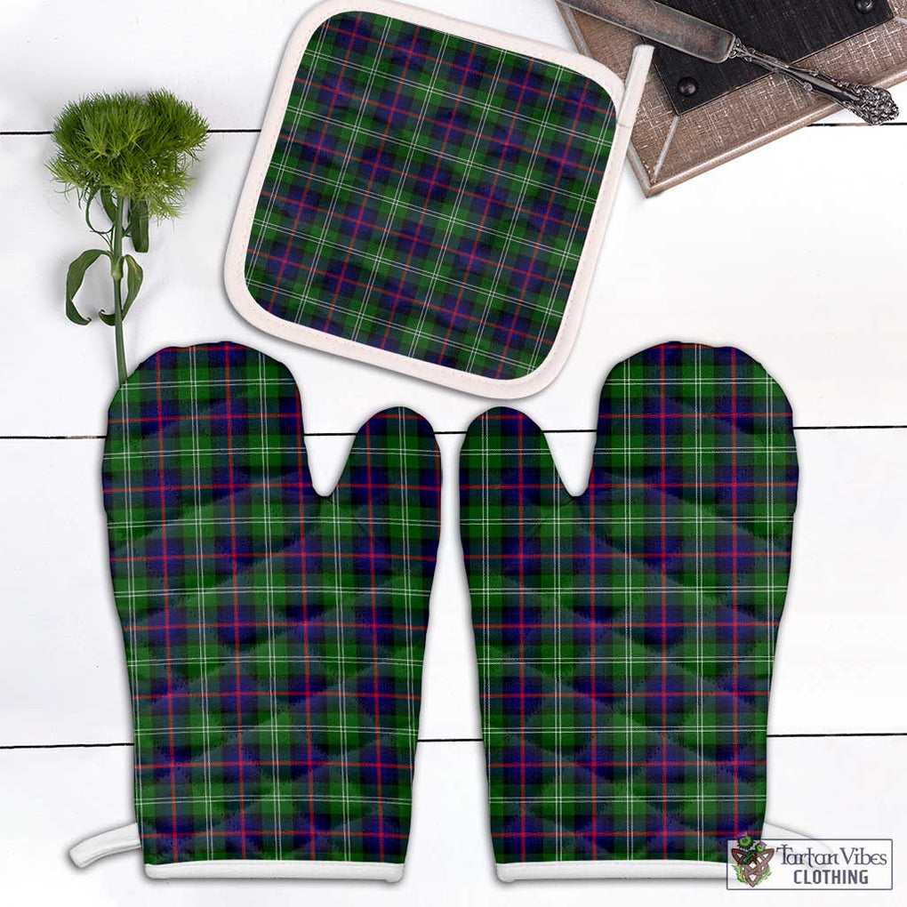 Sutherland Tartan Combo Oven Mitt & Pot-Holder Combo 1 Oven Mitt & 1 Pot-Holder White - Tartan Vibes Clothing