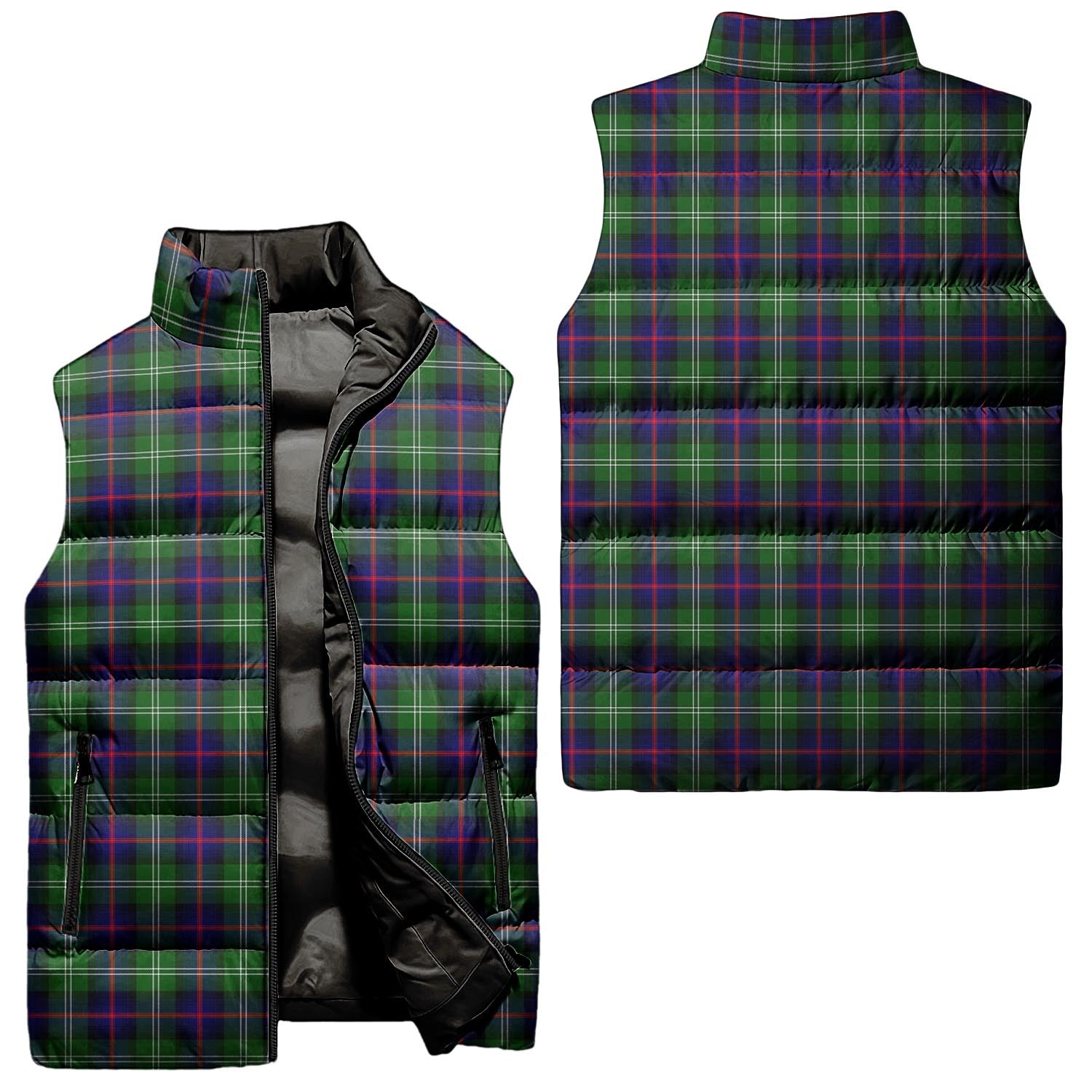 Sutherland Modern Tartan Sleeveless Puffer Jacket Unisex - Tartanvibesclothing