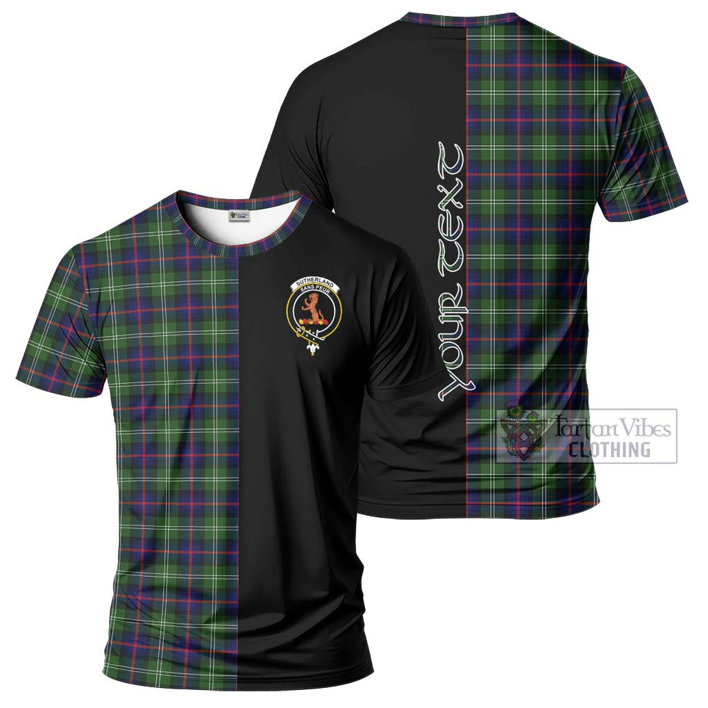 Sutherland Tartan T-Shirt with Family Crest and Half Of Me Style Kid's Shirt - Tartanvibesclothing Shop