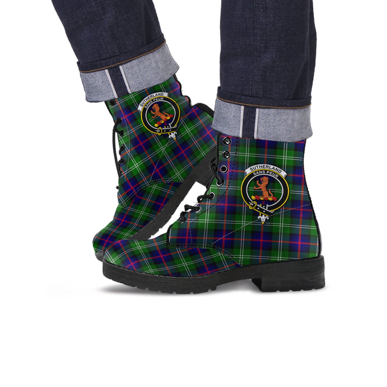 sutherland-modern-tartan-leather-boots-with-family-crest