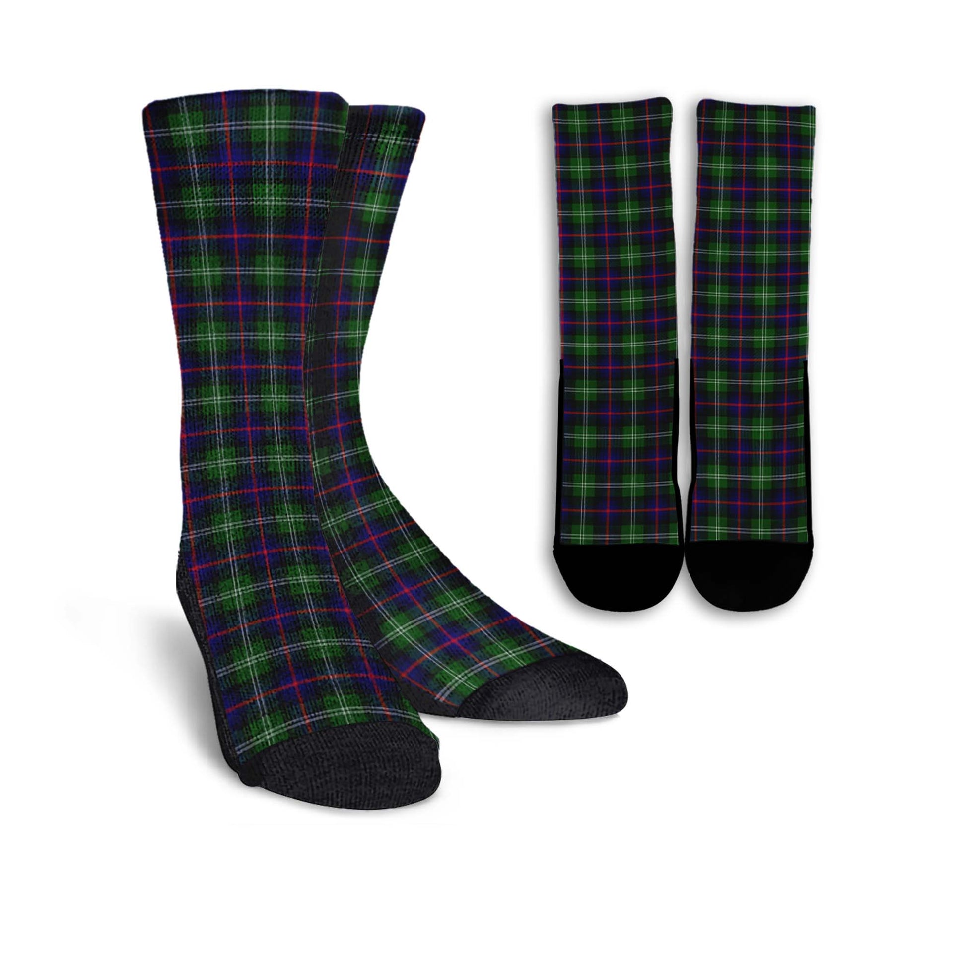 Sutherland Modern Tartan Crew Socks - Tartanvibesclothing