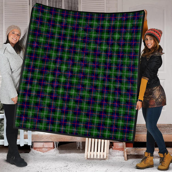 Sutherland Tartan Quilt Super King Quilt 91" x 110" - Tartan Vibes Clothing