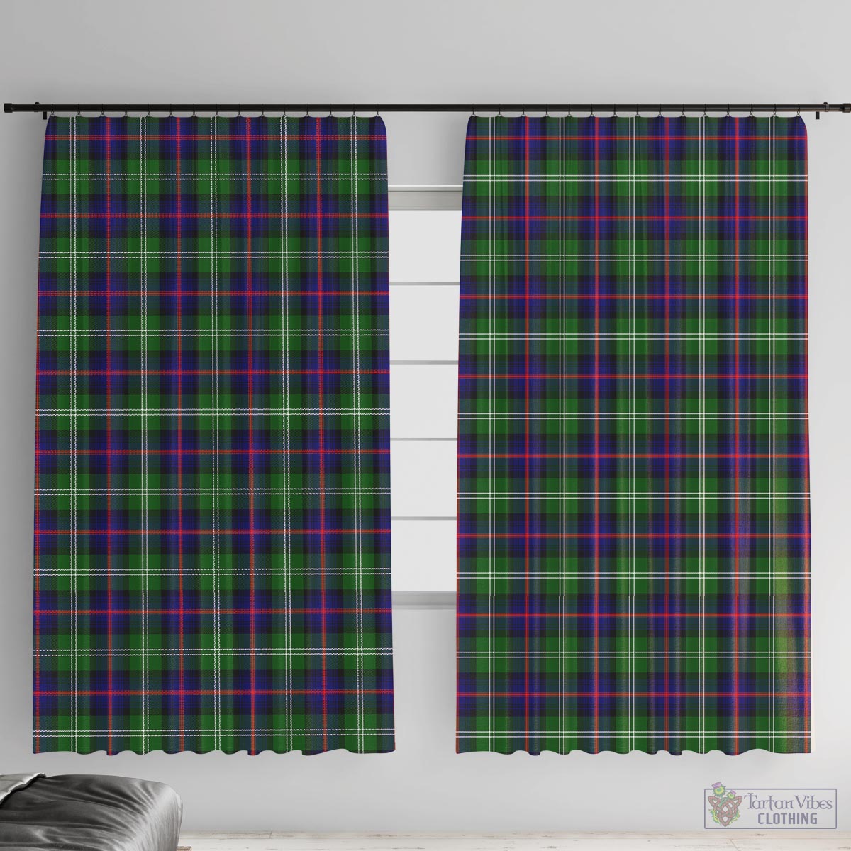 Sutherland Modern Tartan Window Curtain