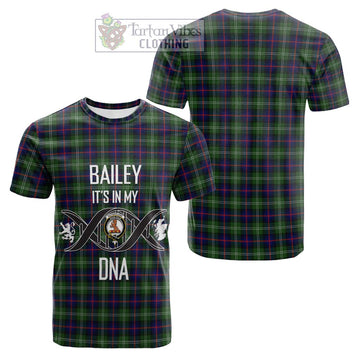 Sutherland Tartan Cotton T-shirt with Family Crest DNA In Me Style