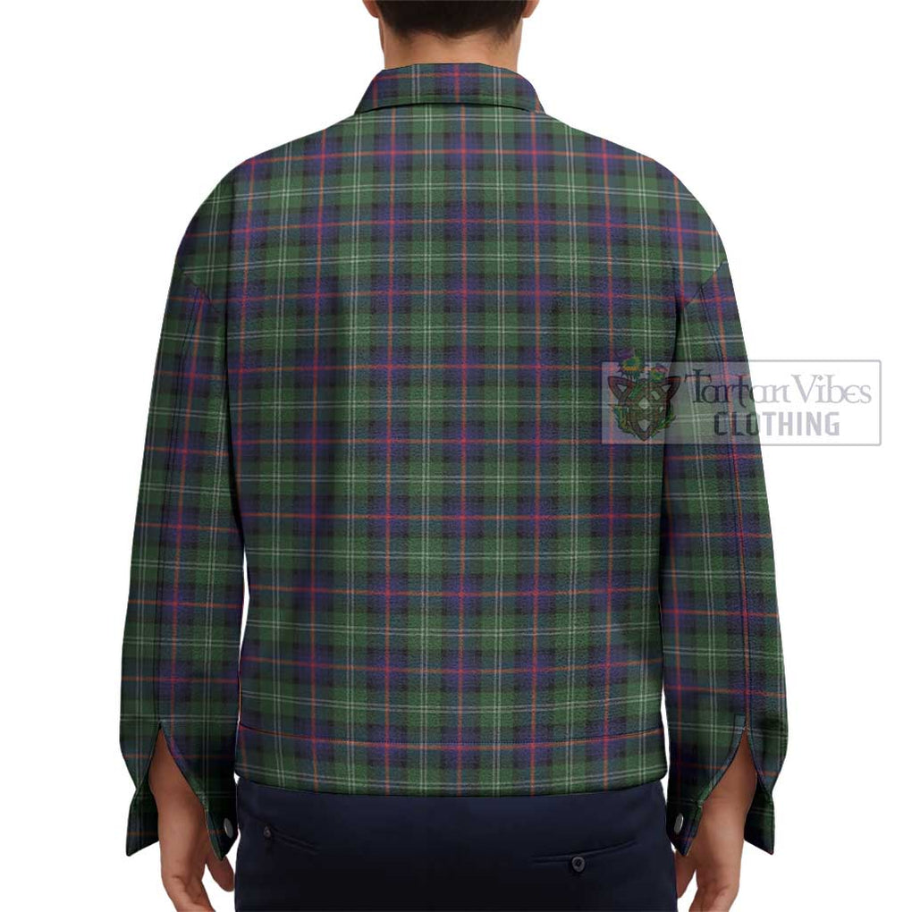 Sutherland Tartan Unisex Lapel Cotton Jacket - Tartan Vibes Clothing