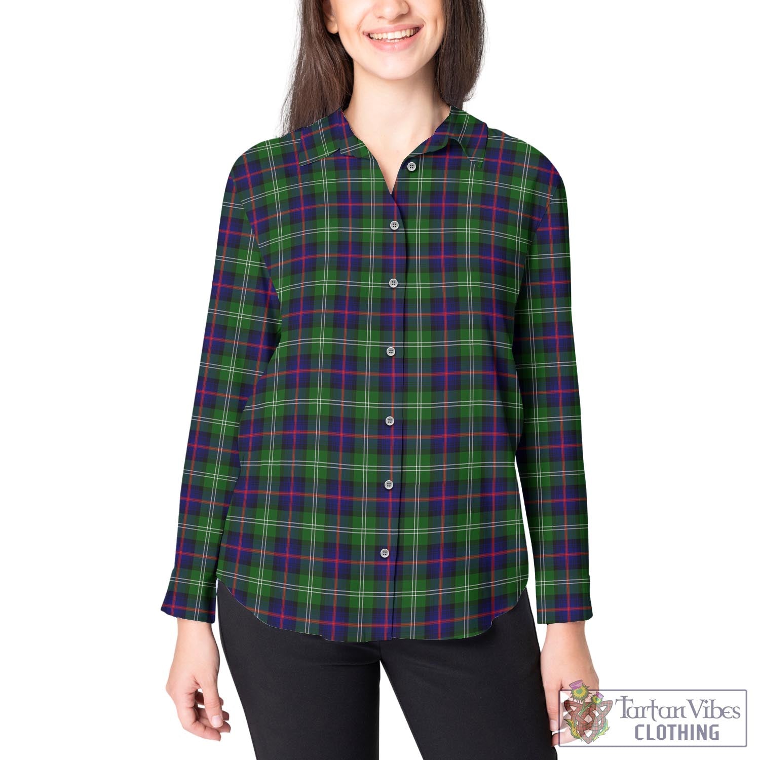 Sutherland Modern Tartan Womens Casual Shirt