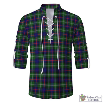 Sutherland Tartan Men's Scottish Traditional Jacobite Ghillie Kilt Shirt