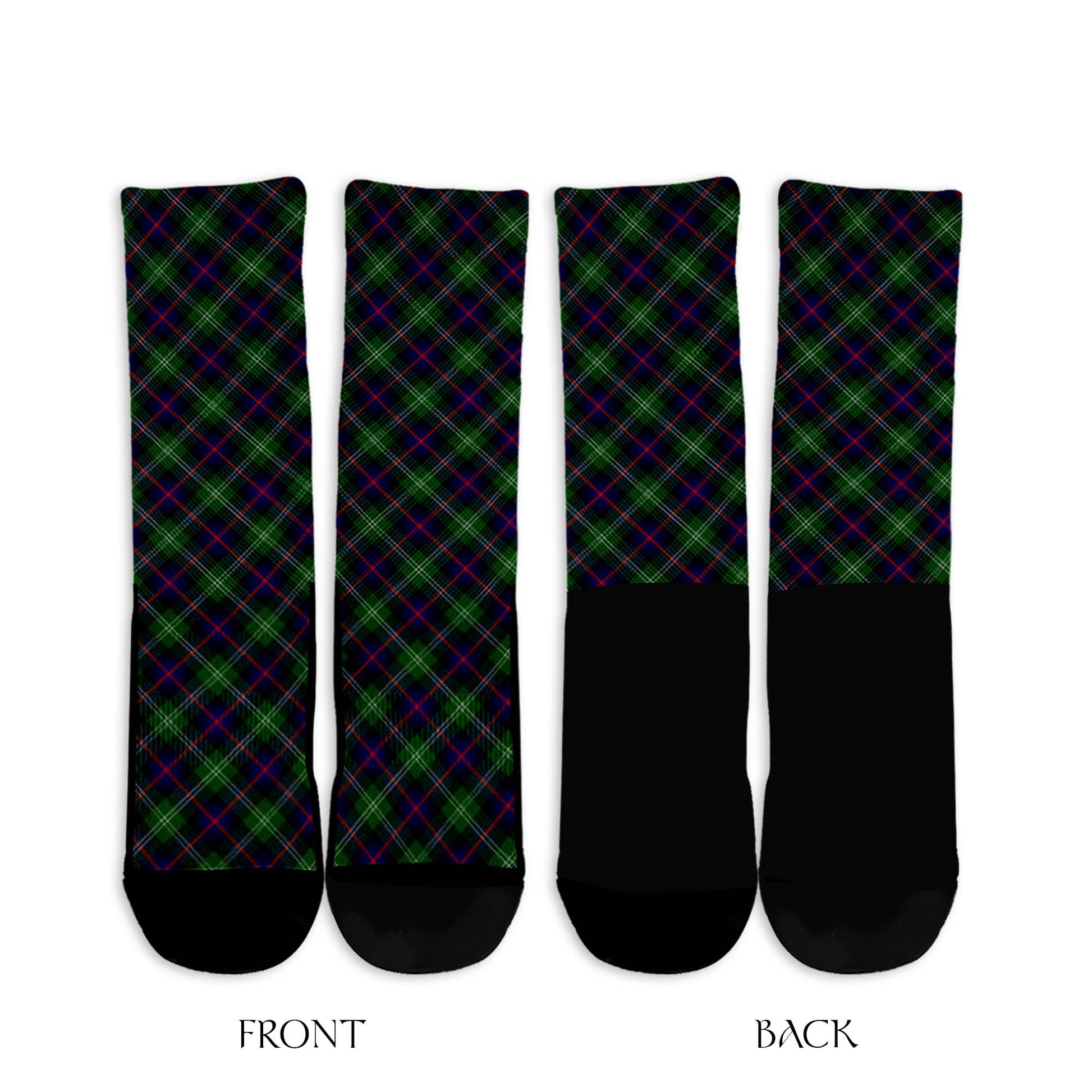 Sutherland Modern Tartan Crew Socks Cross Tartan Style - Tartanvibesclothing