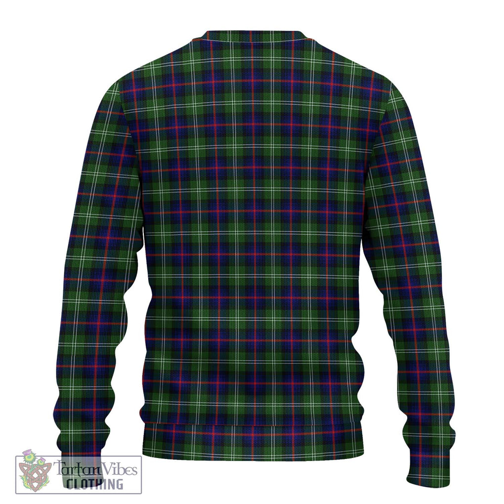 Sutherland Tartan Knitted Sweater with Family Crest DNA In Me Style - Tartanvibesclothing Shop