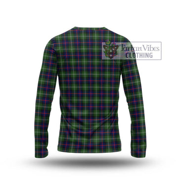 Sutherland Tartan Long Sleeve T-Shirt with Family Crest DNA In Me Style