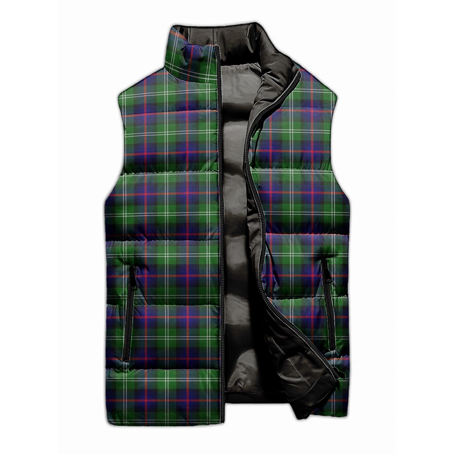 Sutherland Modern Tartan Sleeveless Puffer Jacket - Tartanvibesclothing