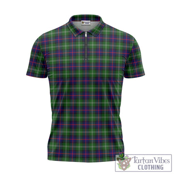 Sutherland Modern Tartan Zipper Polo Shirt