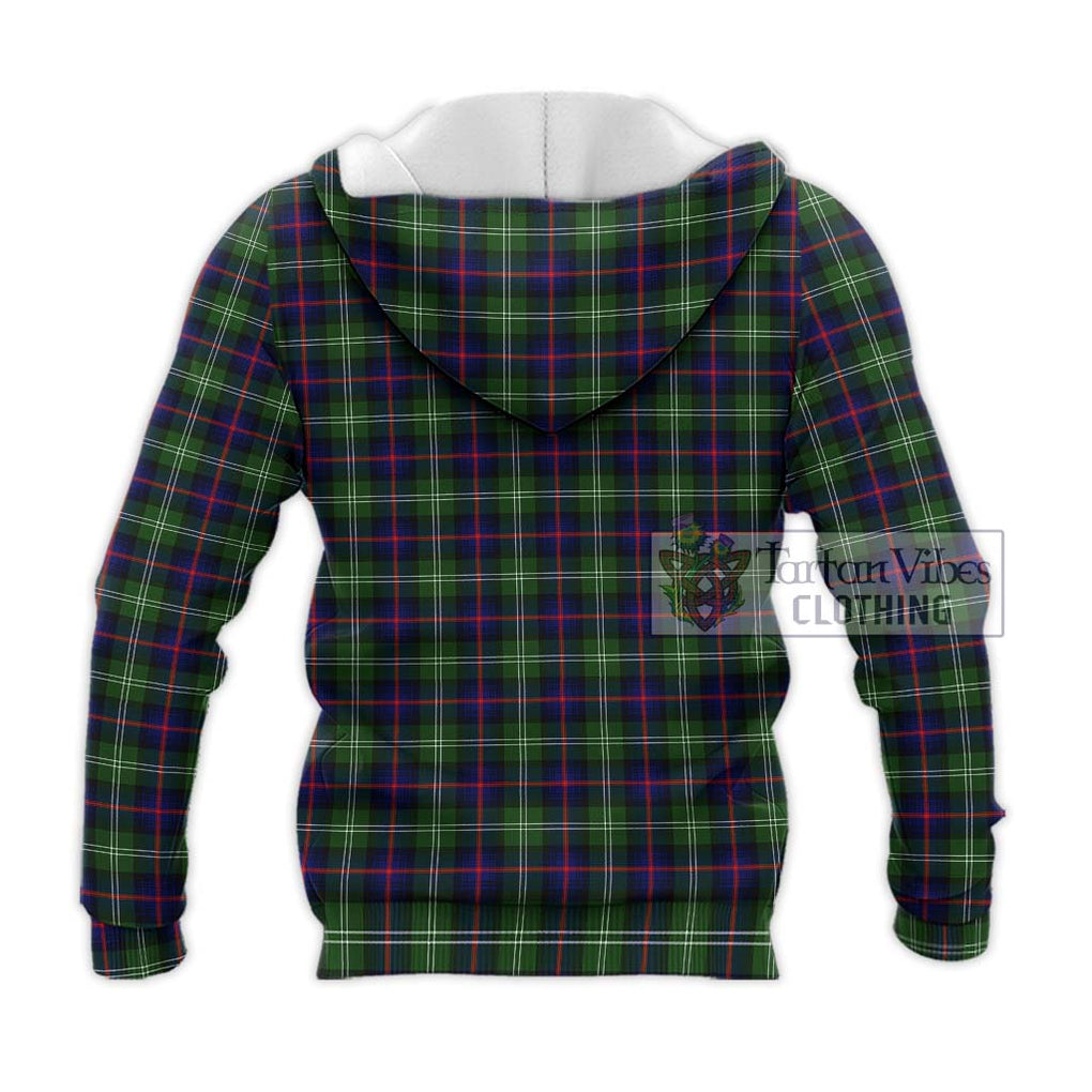 Sutherland Tartan Knitted Hoodie with Family Crest DNA In Me Style - Tartanvibesclothing Shop