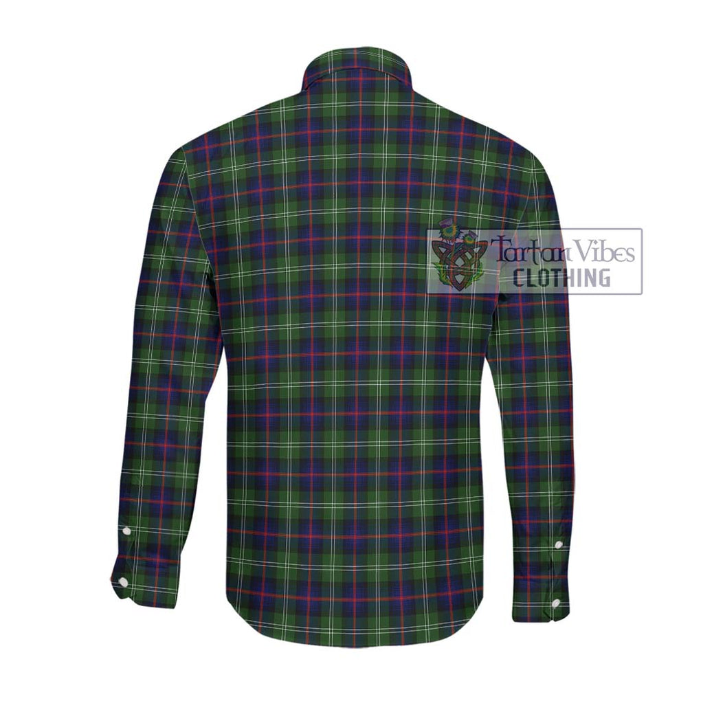 Sutherland Tartan Long Sleeve Button Shirt with Family Crest DNA In Me Style - Tartanvibesclothing Shop