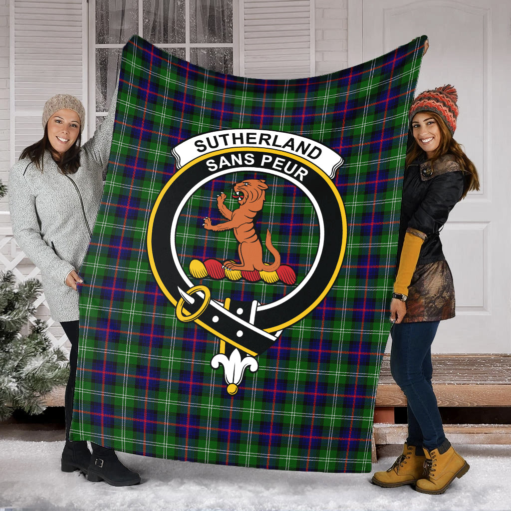 sutherland-modern-tartab-blanket-with-family-crest