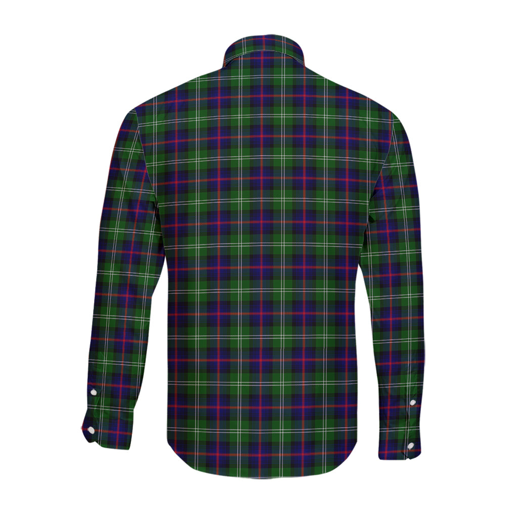 sutherland-modern-tartan-long-sleeve-button-up-shirt-with-family-crest