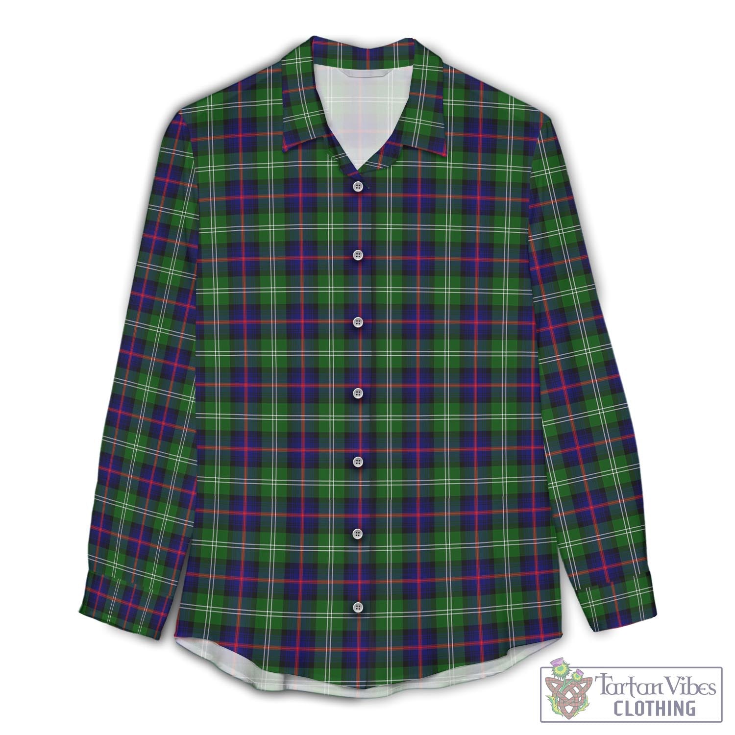 Sutherland Modern Tartan Womens Casual Shirt