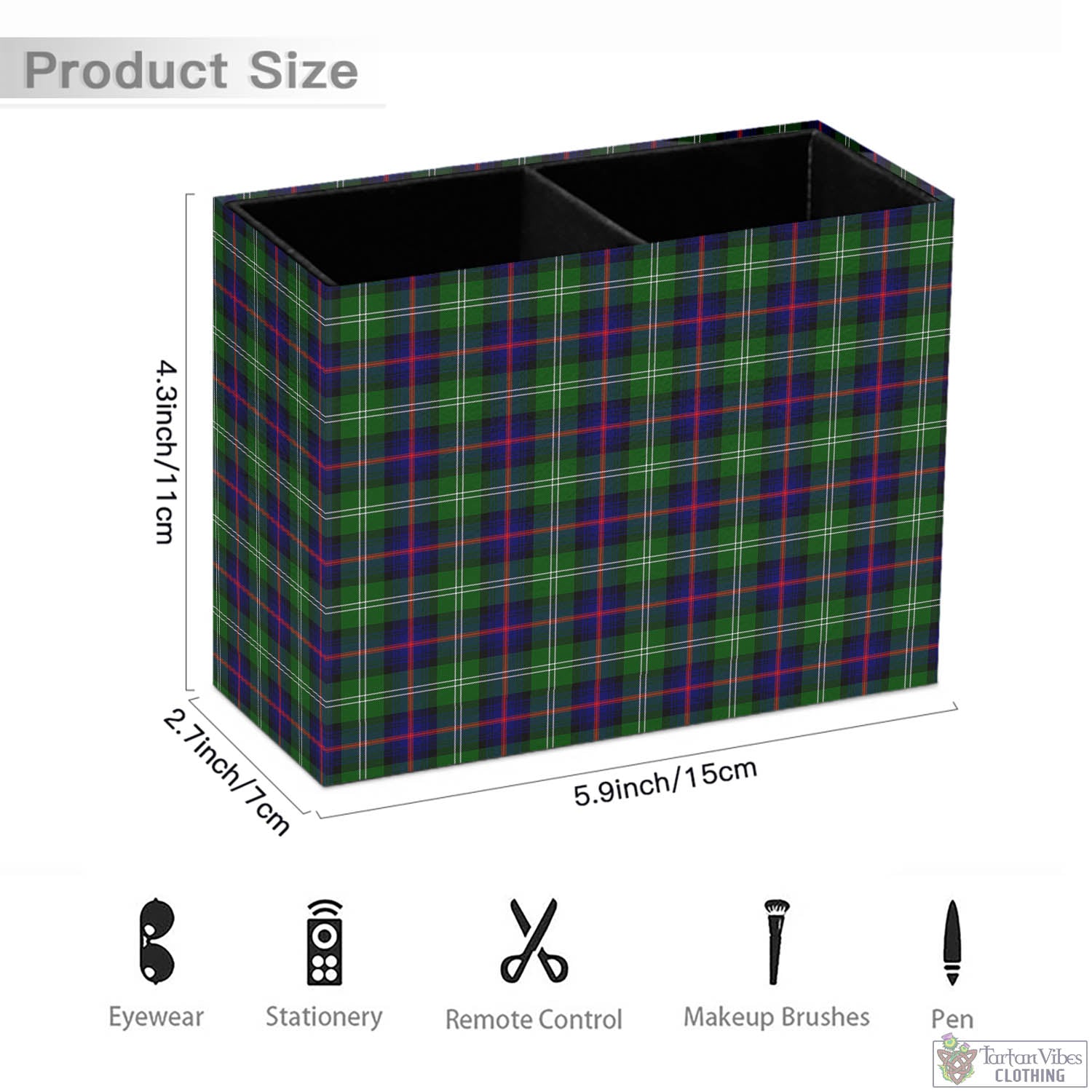 Tartan Vibes Clothing Sutherland Modern Tartan Pen Holder