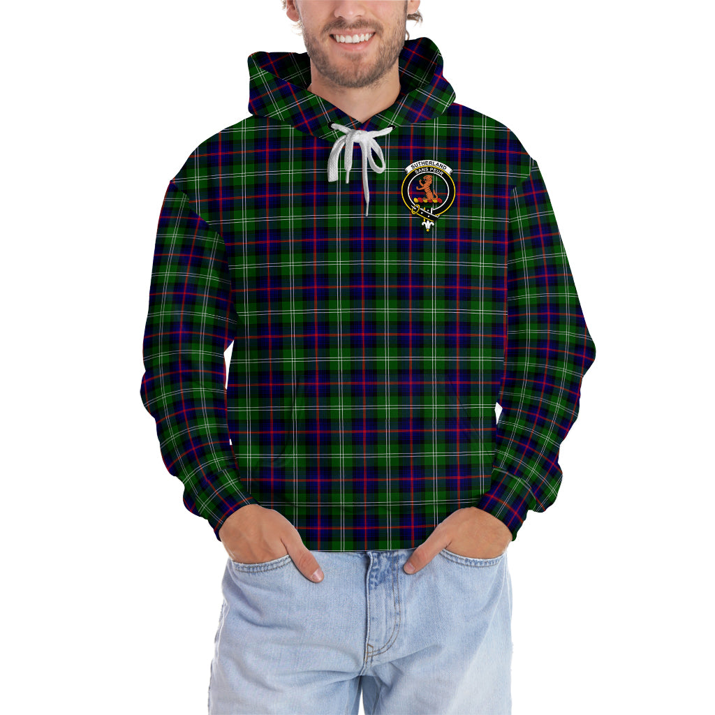 Sutherland Tartan Hoodie with Family Crest - Tartan Vibes Clothing