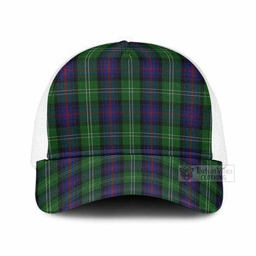 Sutherland Tartan Mesh Trucker Cap One Size (Adjustable) White - Tartan Vibes Clothing
