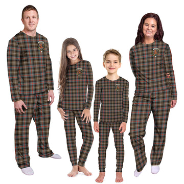 Sutherland Weathered Tartan Pajamas Family Set with Family Crest