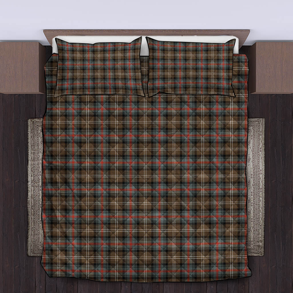 Sutherland Weathered Tartan Quilt Bed Set King - Tartan Vibes Clothing