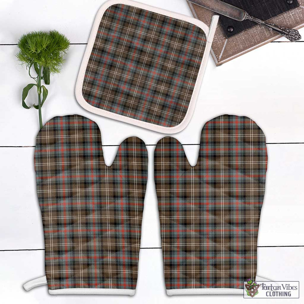 Sutherland Weathered Tartan Combo Oven Mitt & Pot-Holder Combo 1 Oven Mitt & 1 Pot-Holder White - Tartan Vibes Clothing