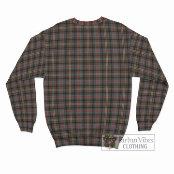 Sutherland Weathered Tartan Sweatshirt with Family Crest DNA In Me Style