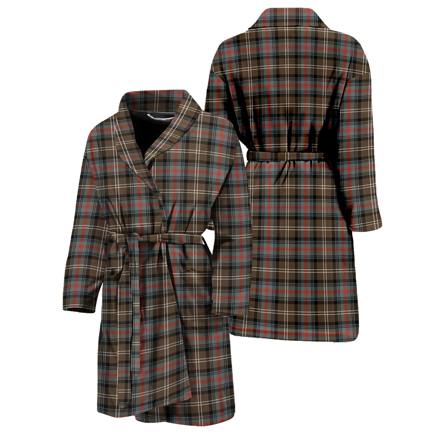 Sutherland Weathered Tartan Bathrobe Unisex M - Tartan Vibes Clothing