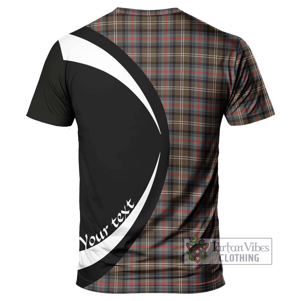 Tartan Vibes Clothing Sutherland Weathered Tartan T-Shirt with Family Crest Circle Style