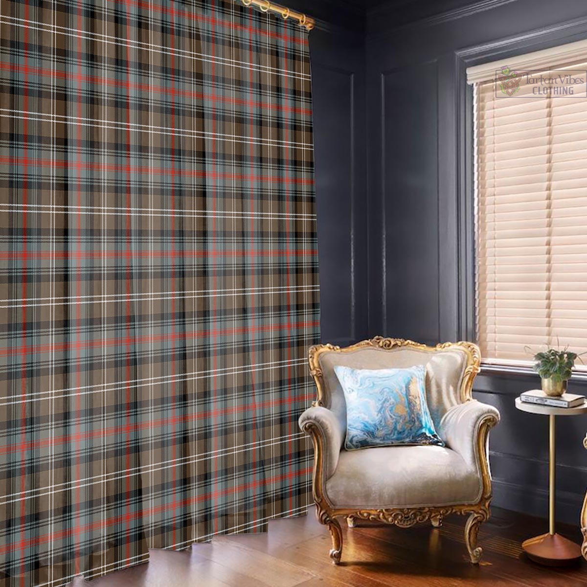 Sutherland Weathered Tartan Window Curtain