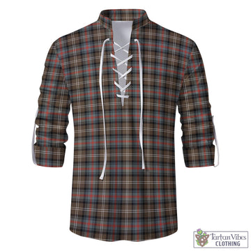 Sutherland Weathered Tartan Men's Scottish Traditional Jacobite Ghillie Kilt Shirt