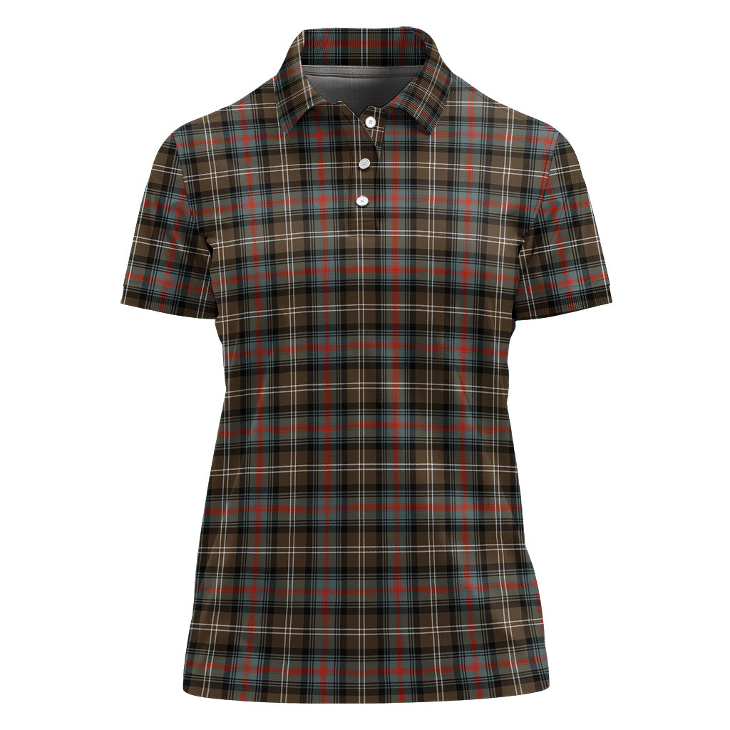 Sutherland Weathered Tartan Polo Shirt For Women - Tartan Vibes Clothing