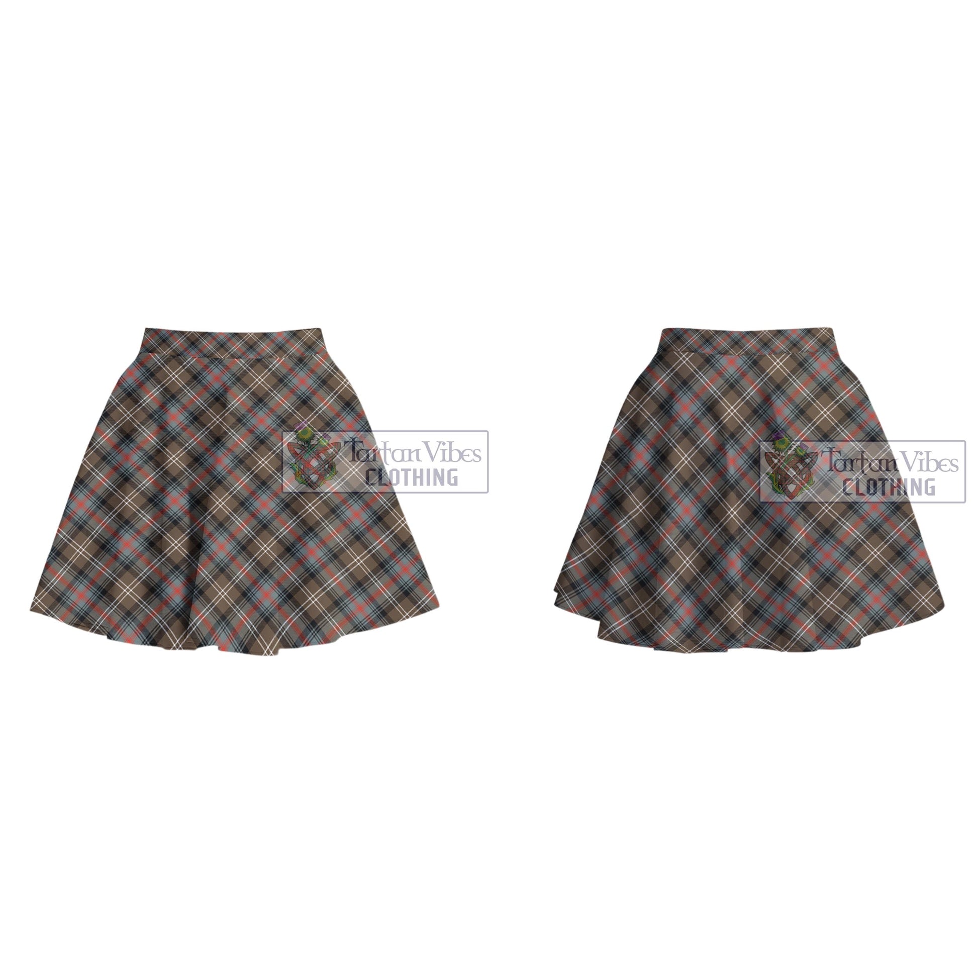 Tartan Vibes Clothing Sutherland Weathered Tartan Women's Plated Mini Skirt