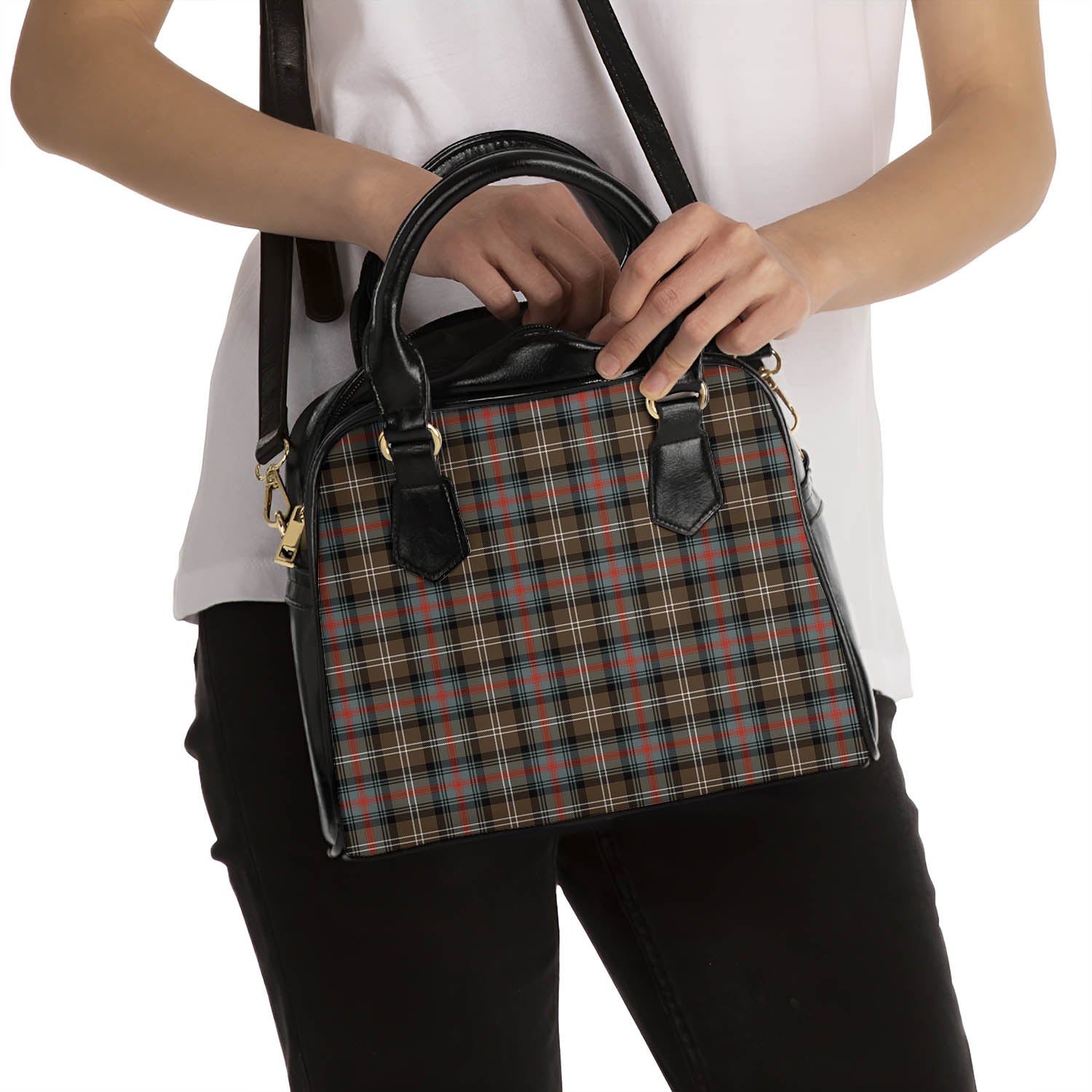 Sutherland Weathered Tartan Shoulder Handbags - Tartanvibesclothing