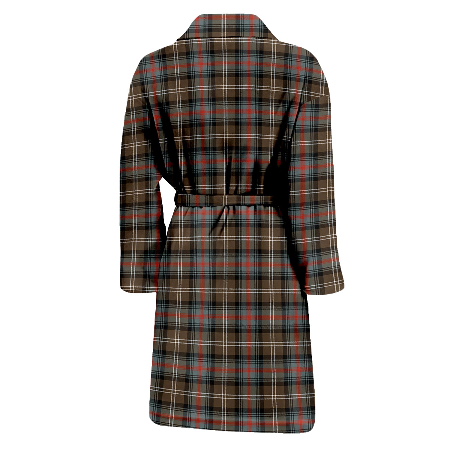 Sutherland Weathered Tartan Bathrobe with Family Crest - Tartan Vibes Clothing