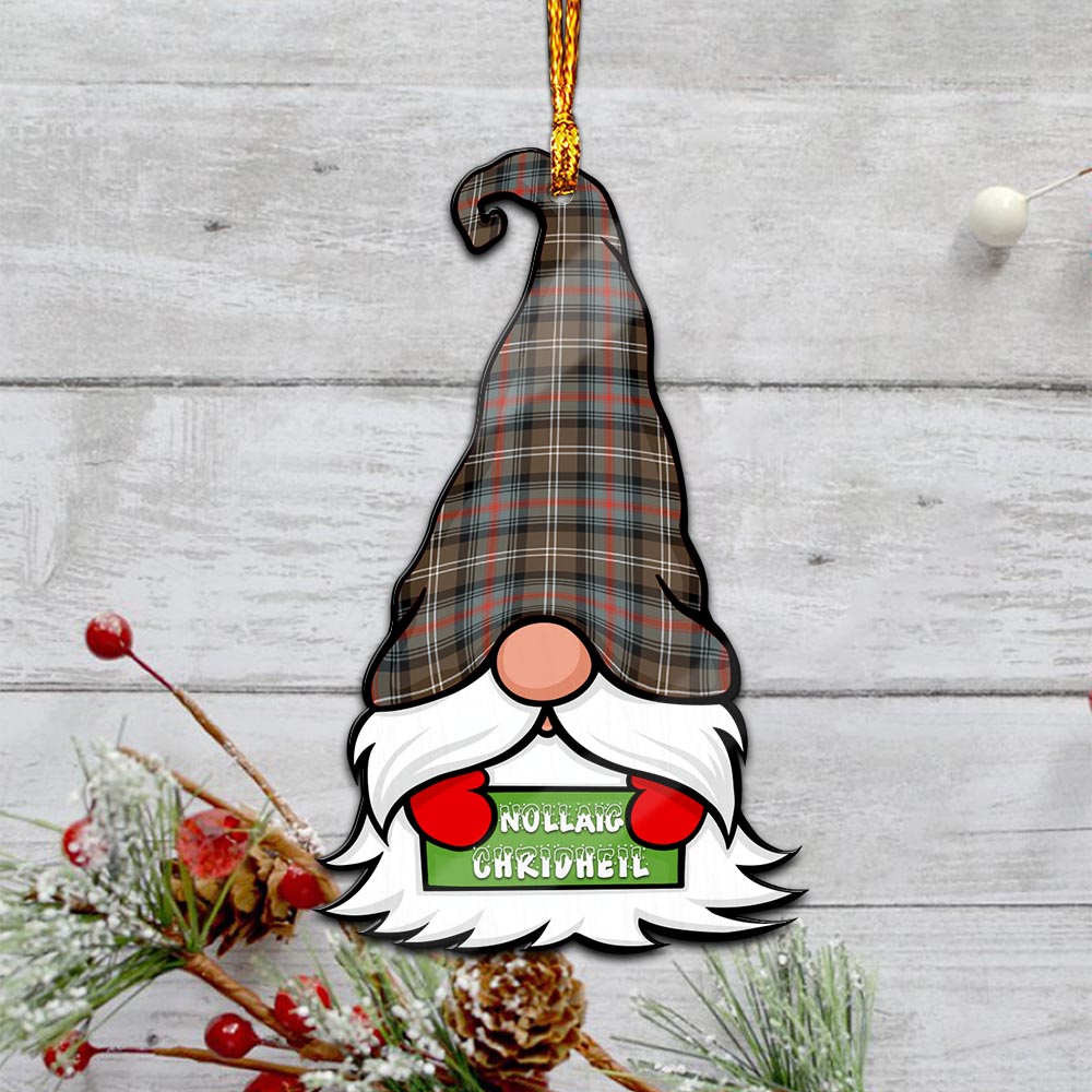 Sutherland Weathered Gnome Christmas Ornament with His Tartan Christmas Hat - Tartan Vibes Clothing